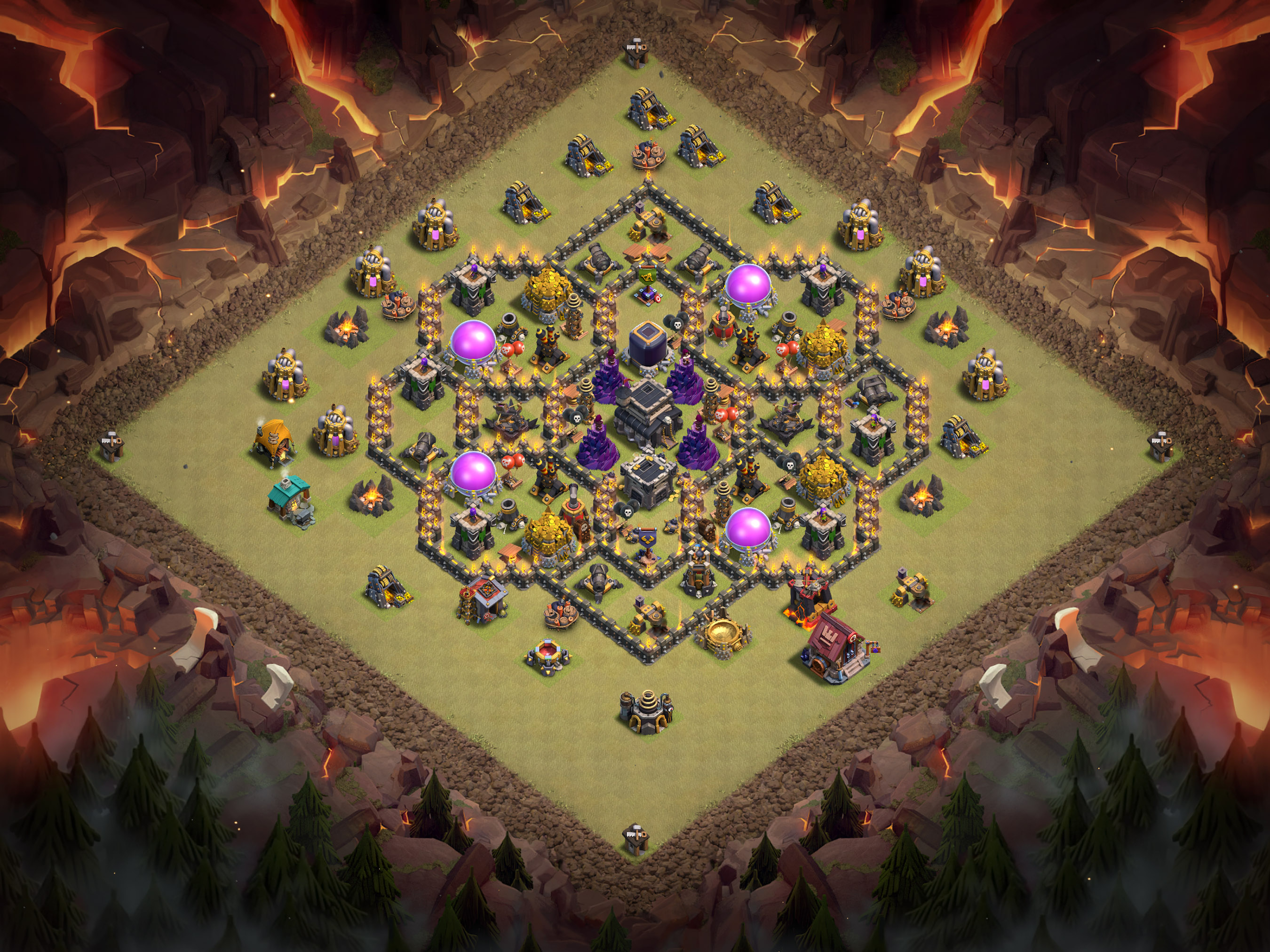 Th9 War Base Layout 7 layout