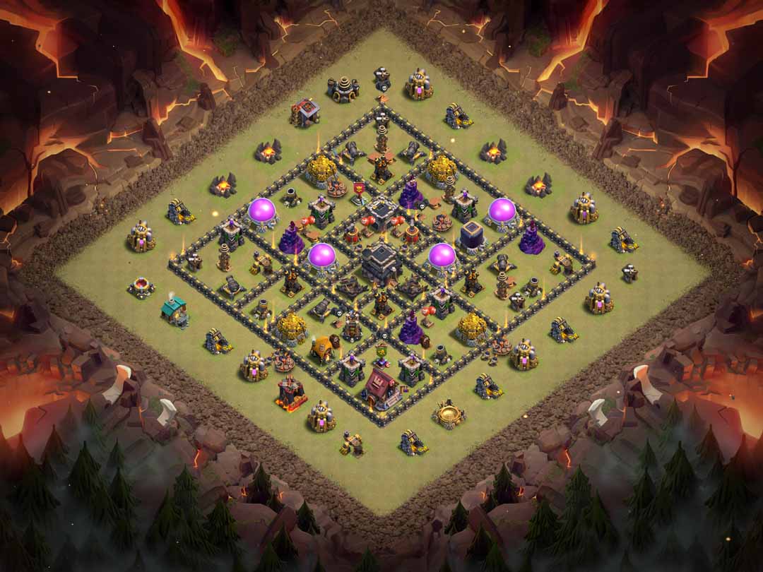 Th9 War Base Layout 8